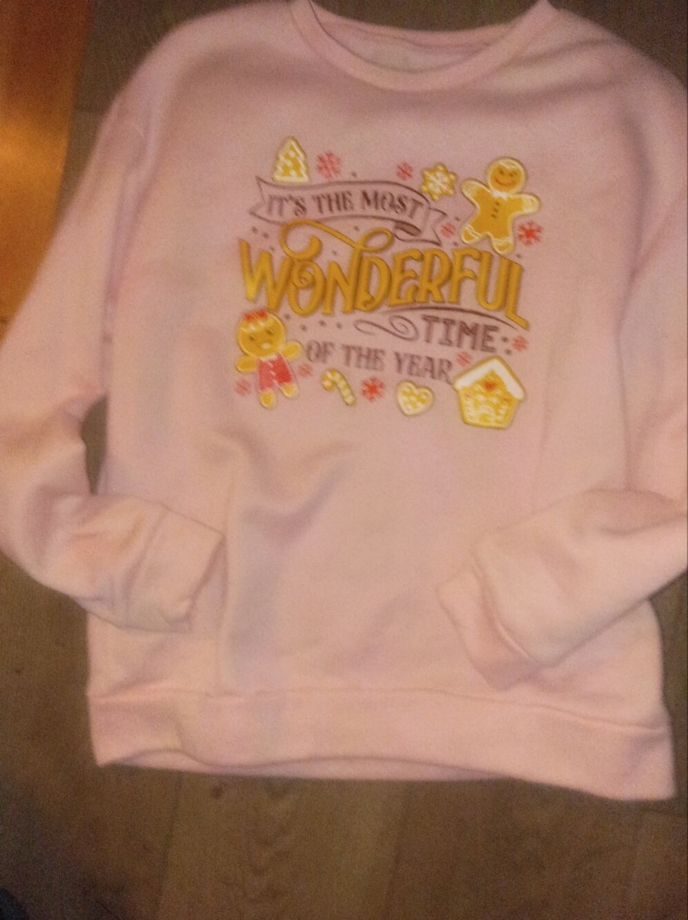 Women's Pink 'Wonderful Time' Graphic Sweatshirt